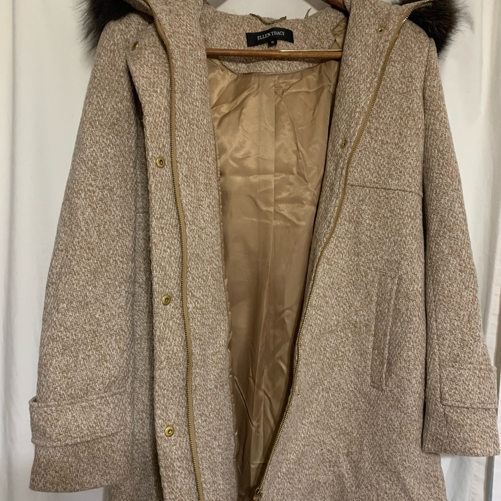 Fox Fur Collared Over Coat